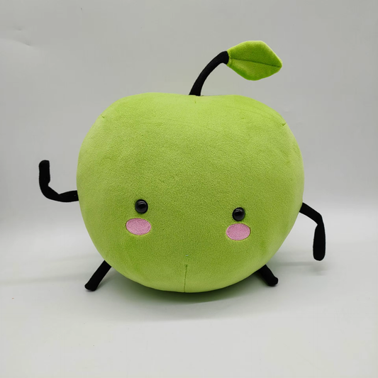Junimo plushie from Stardew Valley shown from the front