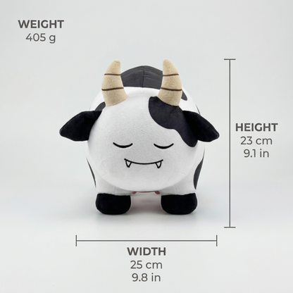 Mozzarina plush from Palworld, measuring 23 cm tall and 25 cm wide, and weighing 405 g.