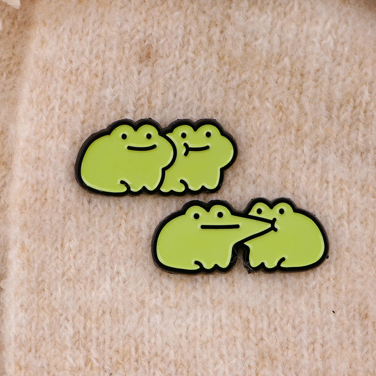 Froggy Kisses Pins