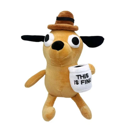 This Is Fine Meme Plushie