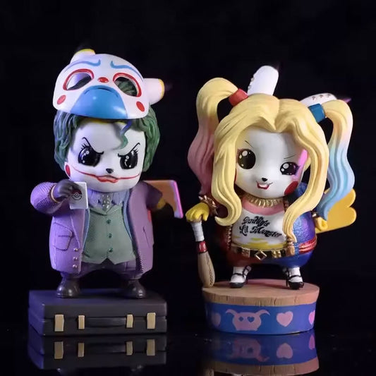 Pokemon Pikachu Joker & Harley Quinn