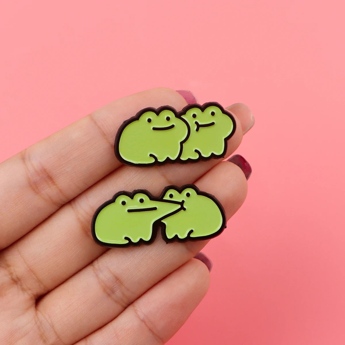 Froggy Kisses Pins