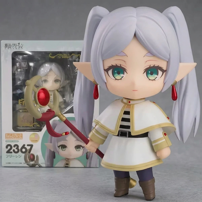 Anime character figurine with packaging in the background