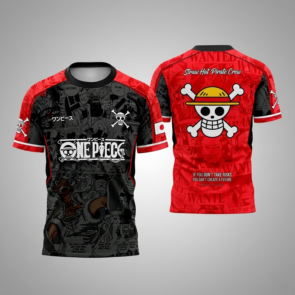 One Piece Anime Football Jersey For ADULTS