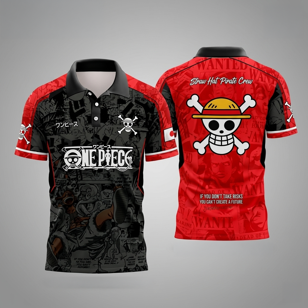 One Piece Anime Football Jersey For ADULTS